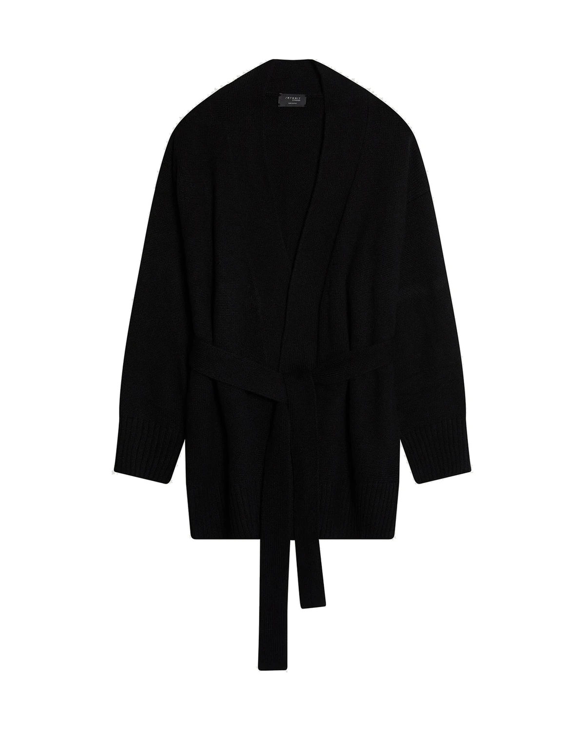 Artknit Studios The ReCashmere Belted Jacket product photo on a white background