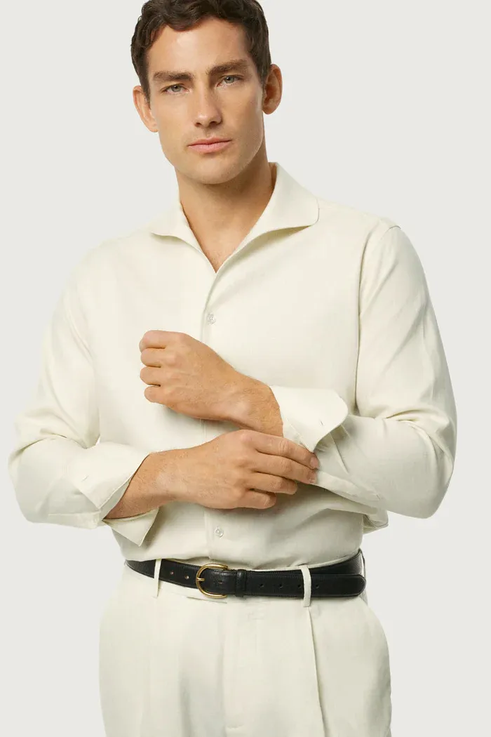 Artknit Studios Pure Linen Resort Polo Shirt