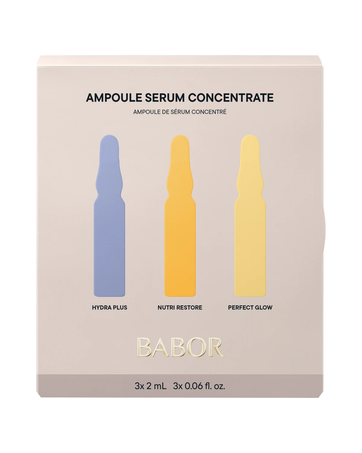 BABOR Travel Size 3-PC Ampoule Concentrates set box