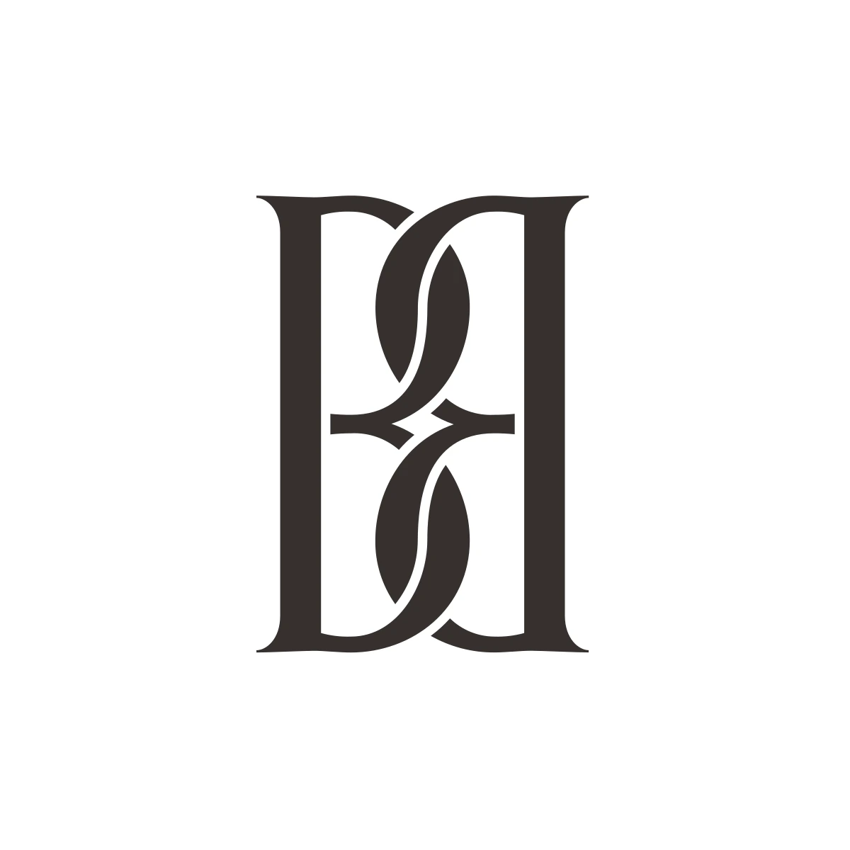 Official black By Malene Birger monogram on an opaque white background