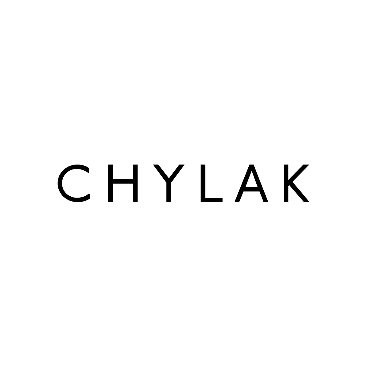 Black CHYLAK wordmark centered on a white background