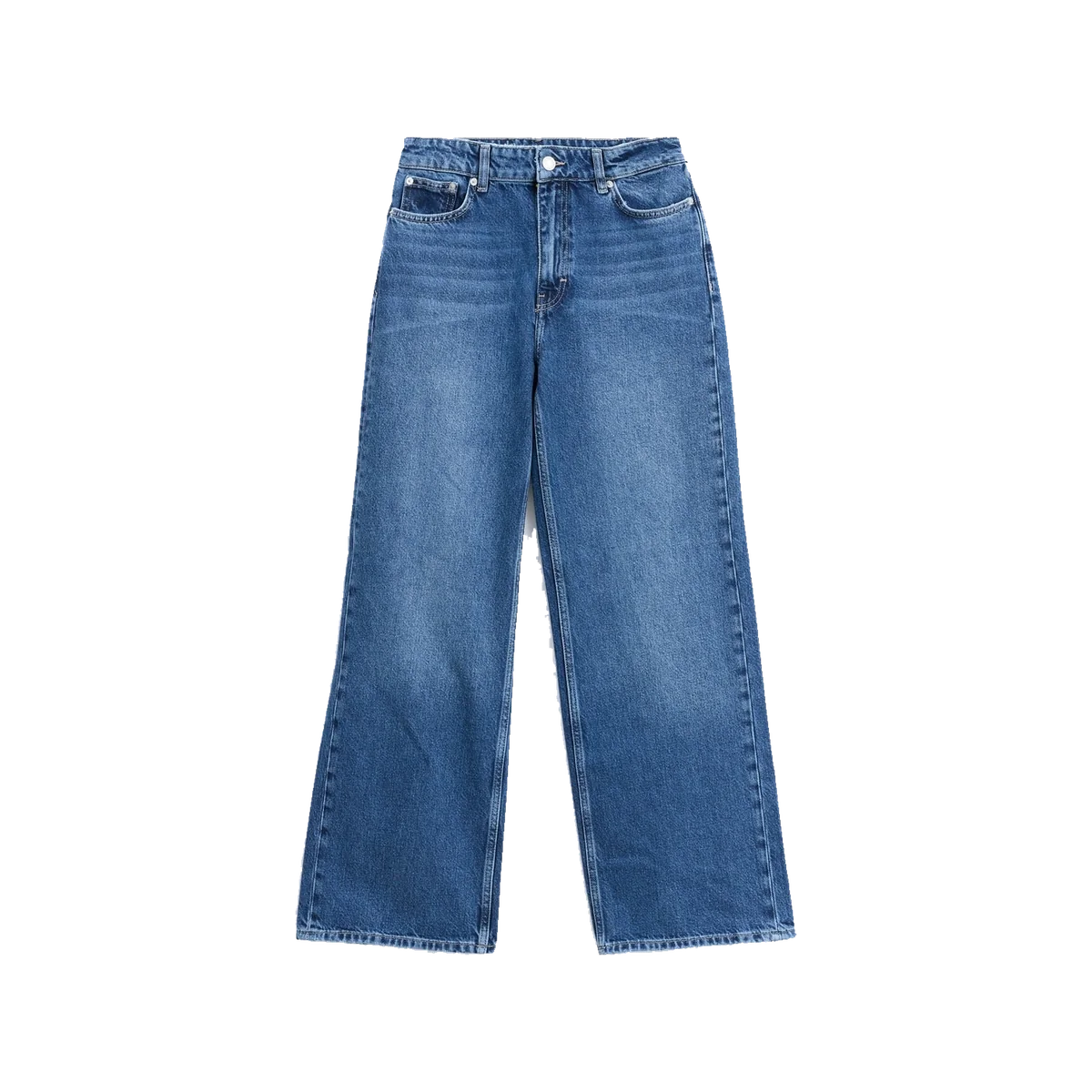 Holzweiler blue Wide-Leg Jeans with high waist, five-pocket styling and wide full-length legs