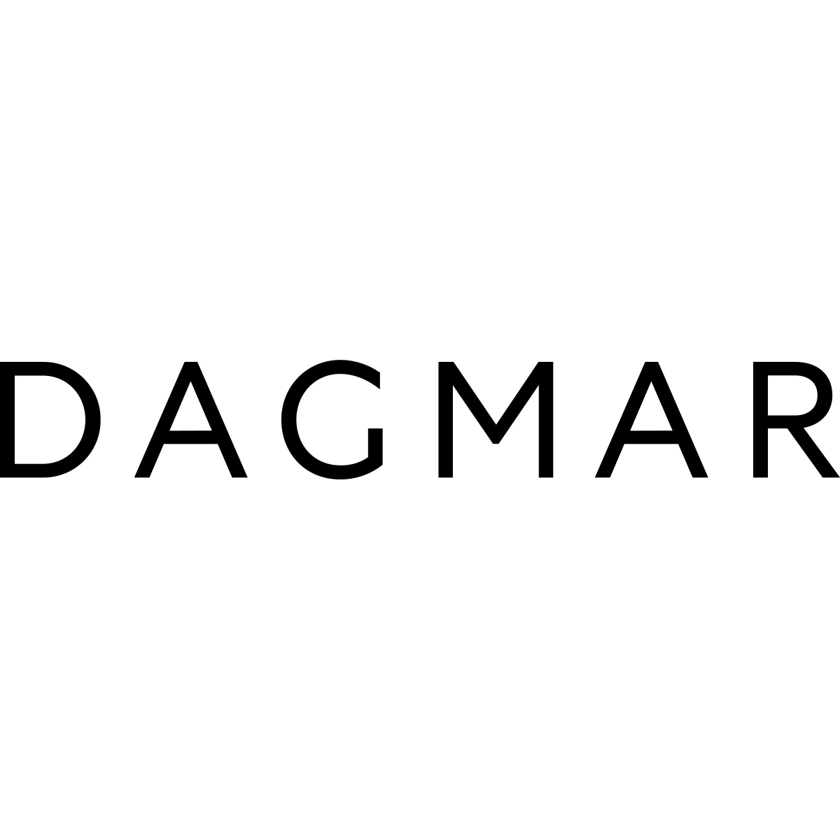 Official black DAGMAR wordmark on an opaque white background