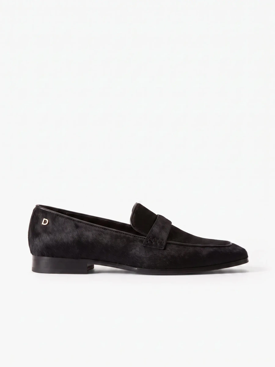 House of Dagmar pony hair loafers in the official studio photograph