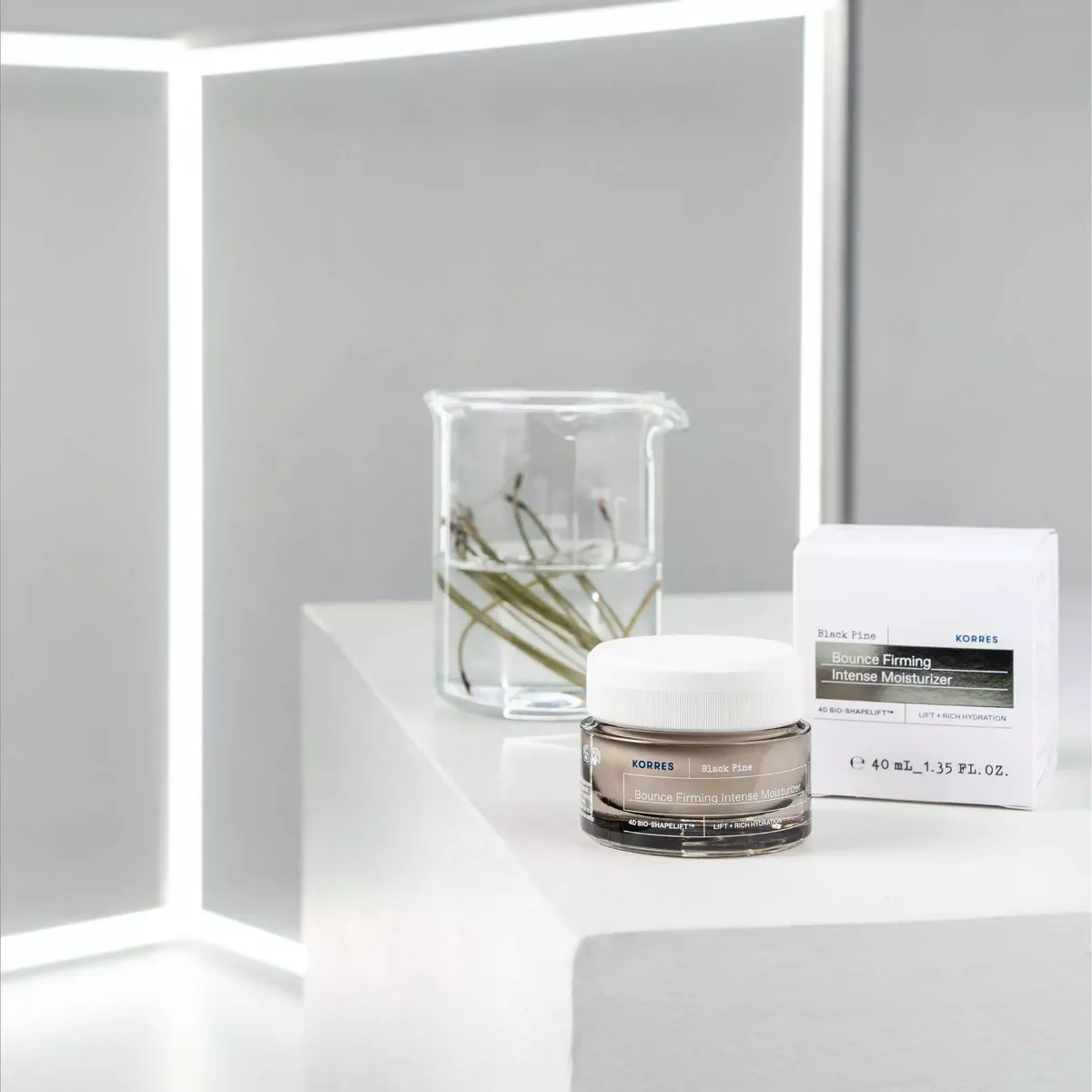 KORRES Black Pine Bounce Firming Intense Moisturizer 40ml jar with box
