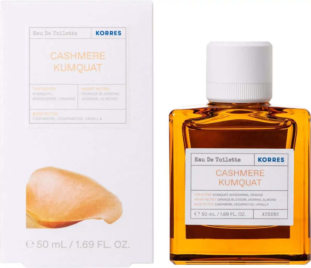 KORRES Cashmere Kumquat Eau de Toilette 50ml bottle with box
