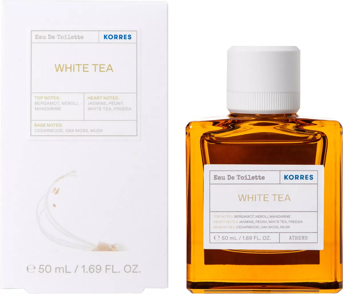KORRES White Tea Eau de Toilette 50ml bottle with box