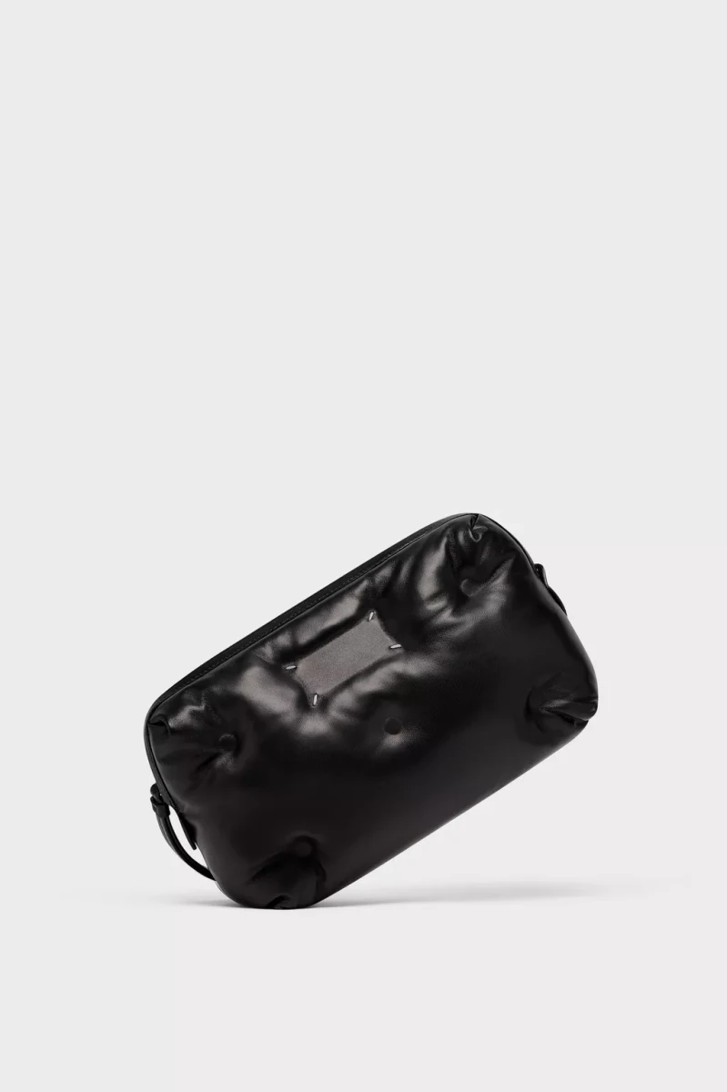 Black padded Maison Margiela Glam Slam Camera Bag