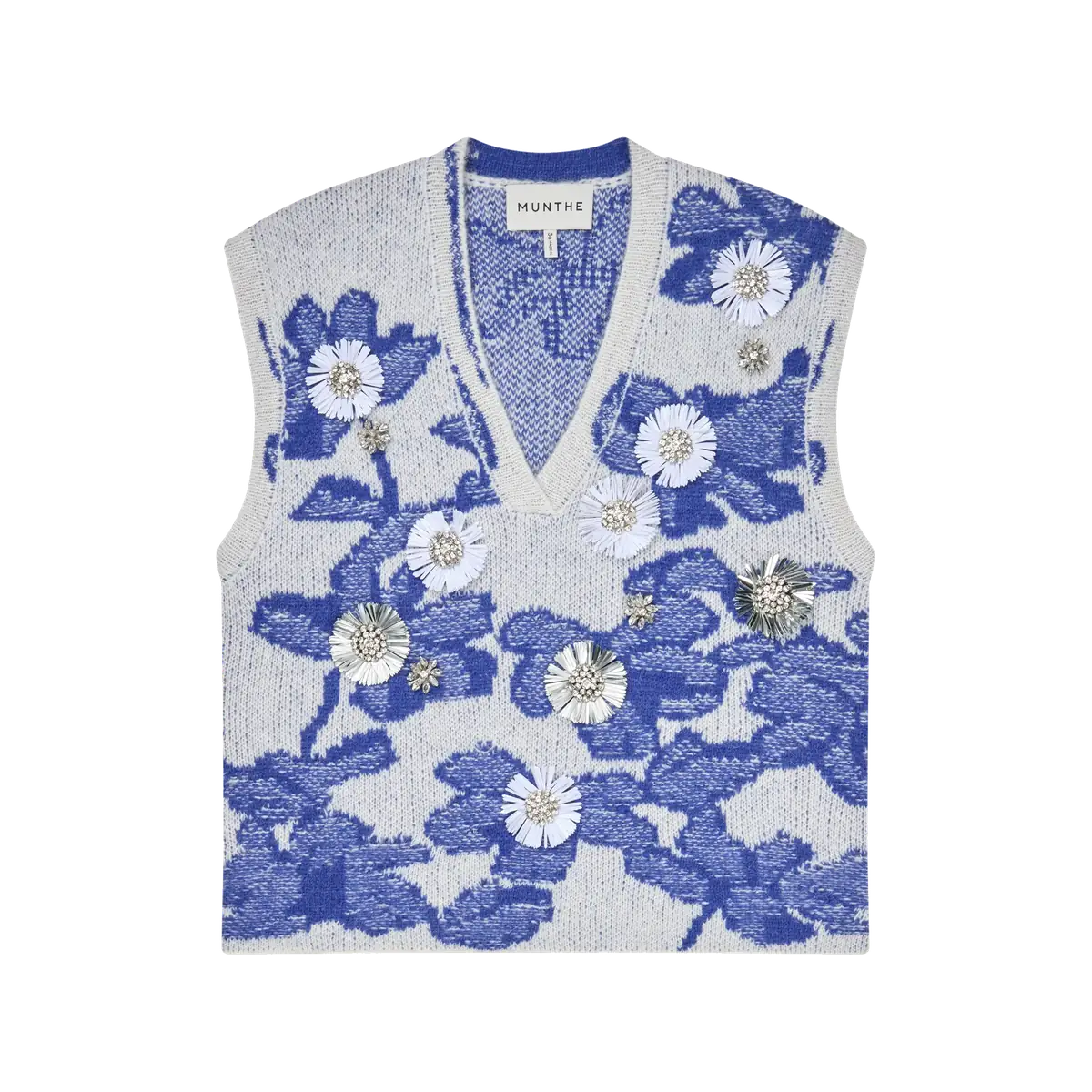 Nurulia Floral Knit Vest