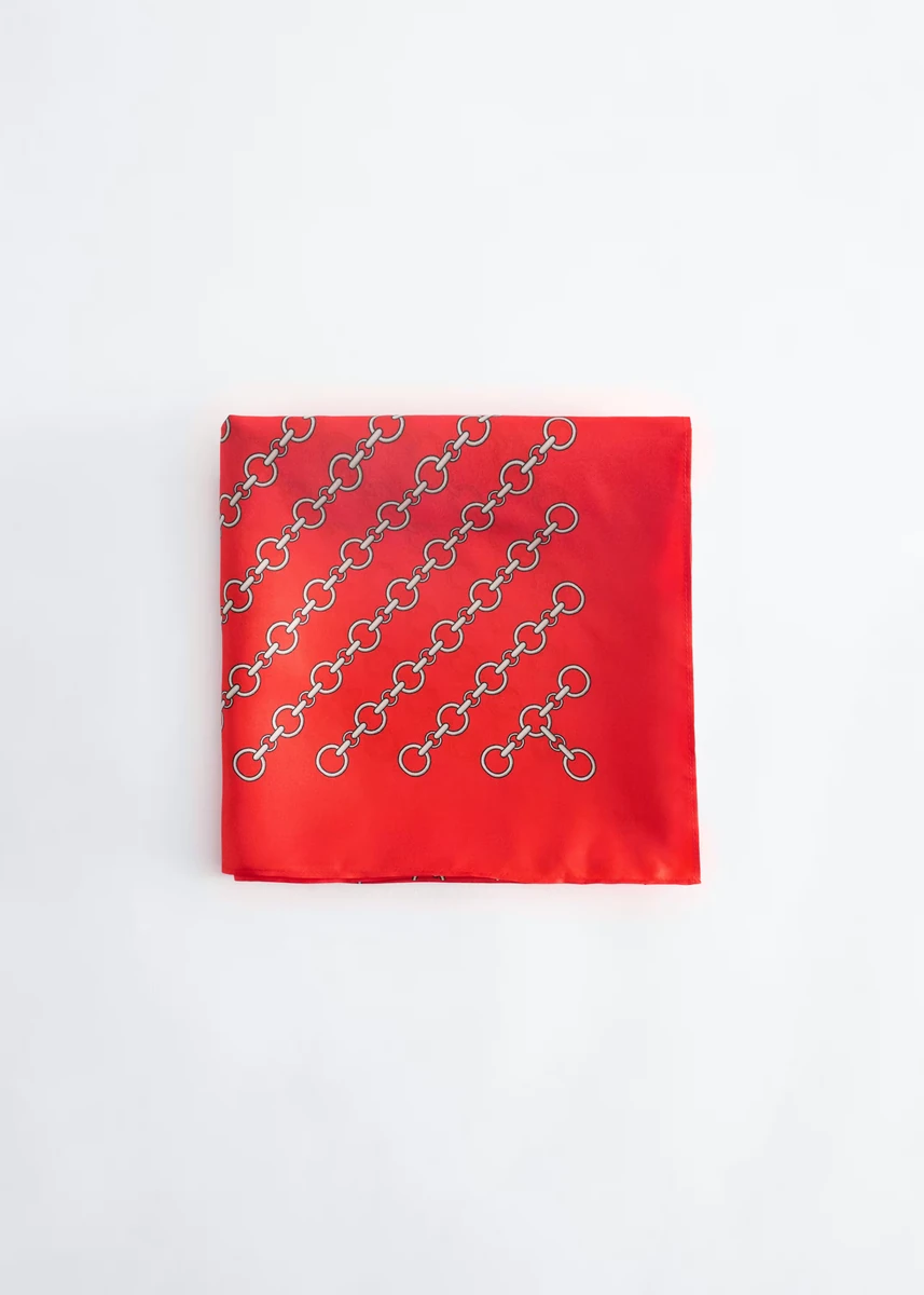 Printed silk scarf in the official & Other Stories product photograph