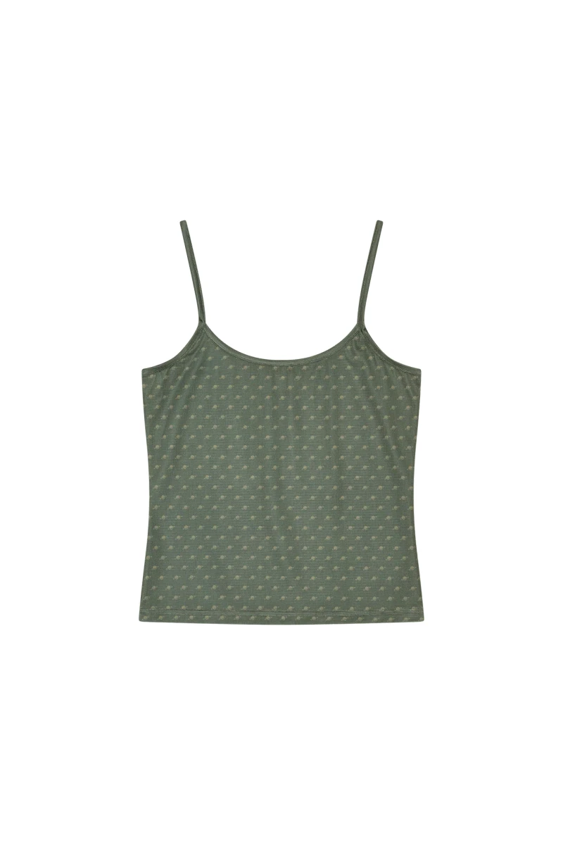 Army green Planet Nusa Slip1 Air training top on opaque white